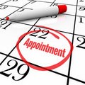 Picture of an appointment on a calendar