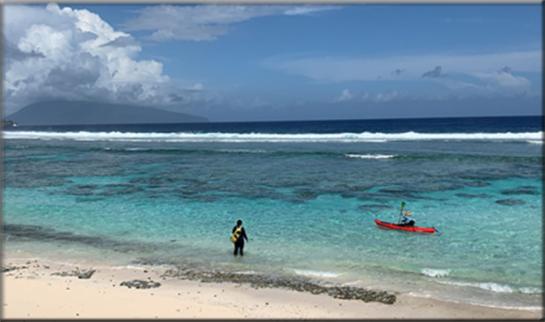 Conducting coral reef surveys in American Samoa photo