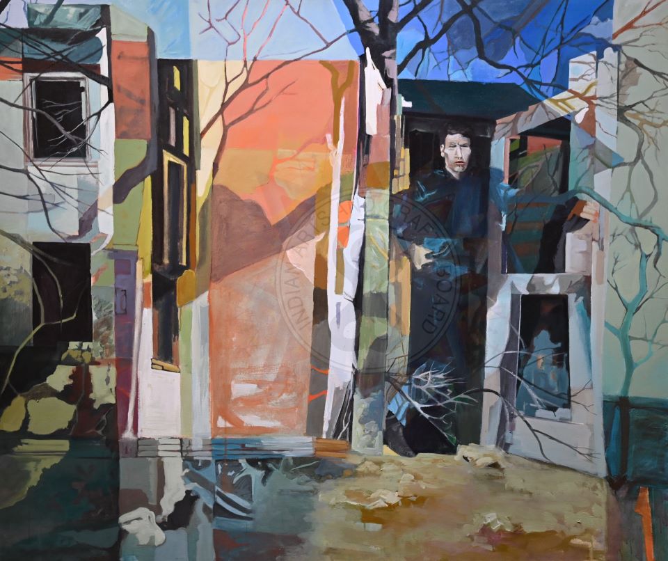 Robert Penn, Painting, Urban Indian, from the Sioux Indian Museum Collection 