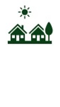 A green icon displaying two houses