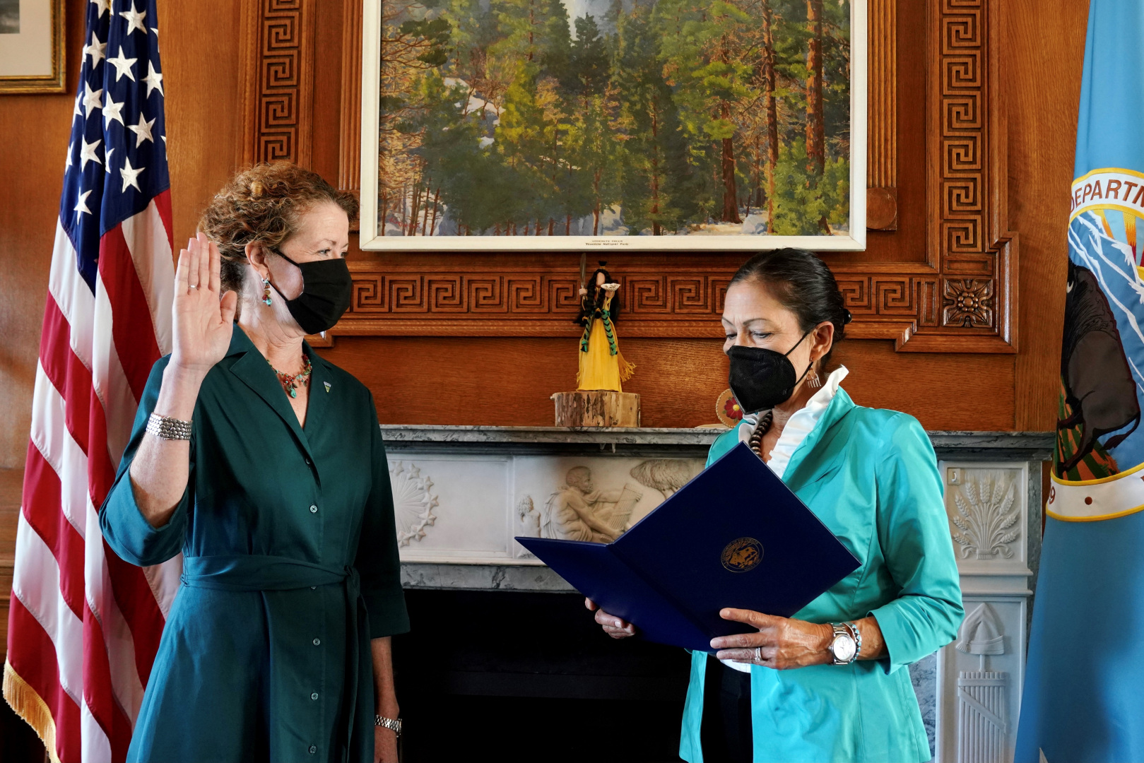 Secretary Haaland swears in Tracy Stone-Manning.