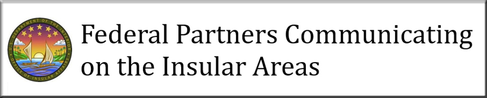 Federal partners communicating on the Insular Areas logo