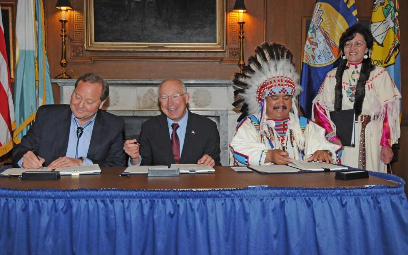 Photos Crow TribeMontana Water Rights Compact Signing Ceremony U.S