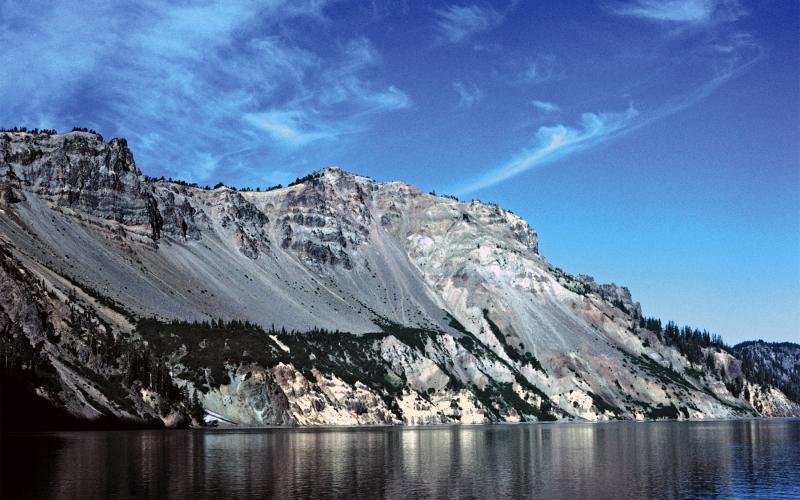Rock formations at Crater Lake.