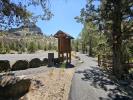 Brand new path and kiosk at Chimney Rock Campground
