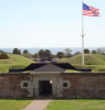 Fort Moultrie, located on Sullivan's Island at the mouth of Charleston Harbor, South Carolina. 
