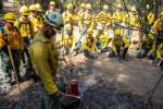 Group of U.S. army soldiers trained on the Dixie Fire.