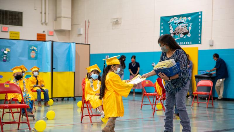 Baca /Dlo'Ay Azhi Community School Kindergarten graduation.