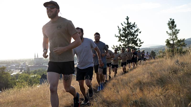 The Devils Canyon Veterans Crew on a training run. Photo by Matt Irving, BLM.