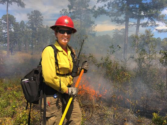 NPS national fire planner Melissa Forder.