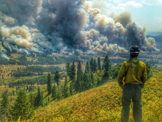The Bondurant Fire in Wyoming in 2016. 