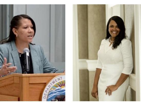 Collage featuring Dr. Candi Hudson and Tershara Matthews