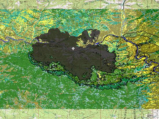 A three-day fire behavior analysis for the 2022 Moose Fire in Idaho. The analysis was completed in the Wildland Fire Decision Support System (WFDSS) using LANDFIRE products. This fire behavior simulation helped with decisions by evaluating fire spread.