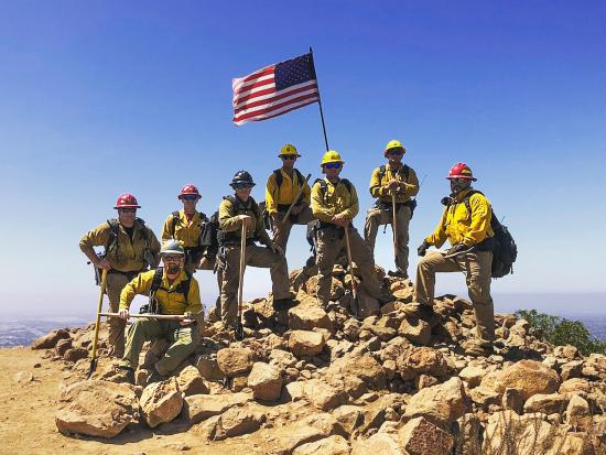 San Diego National Wildlife Refuge firefighters.