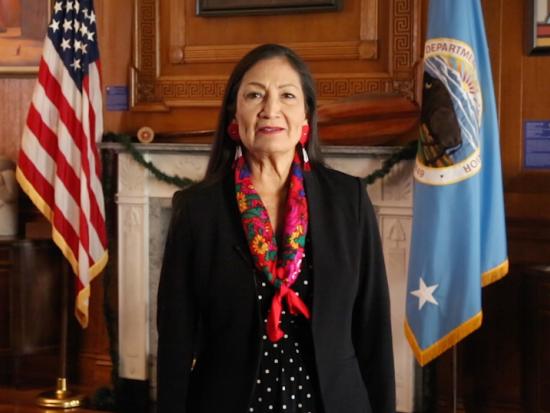 An image of Secretary of the Interior Deb Haaland