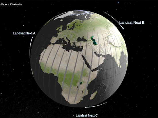 Satellite image of Earth
