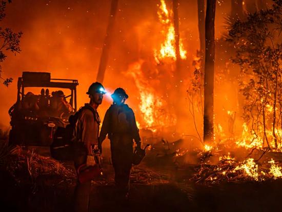 Ignition operations and holding crews work together to ignite a piece of line during prescribed fire operations in South Florida. Photo by NPS.