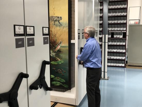 Staff engaging with Interior Museum collections