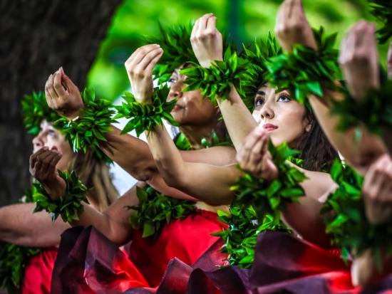 Prince Lot hula dancers