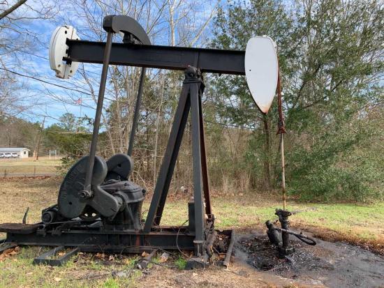 Orphaned well in grassy area