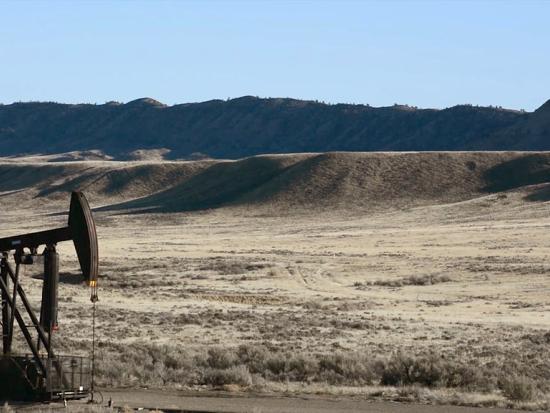 An oil drill in the Plains. 