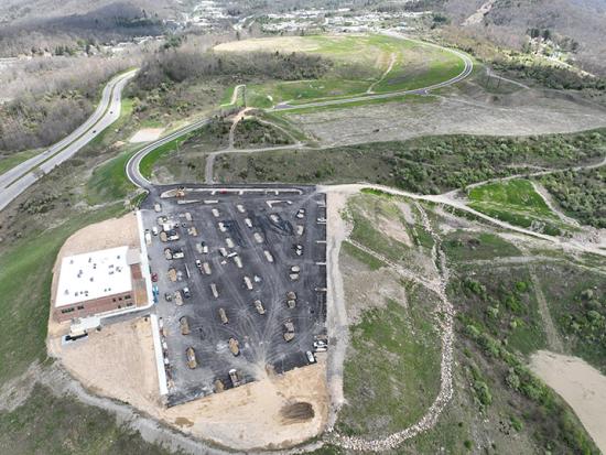 Aerial view of Abandoned Mine Land Economic Revitalization Program Project..