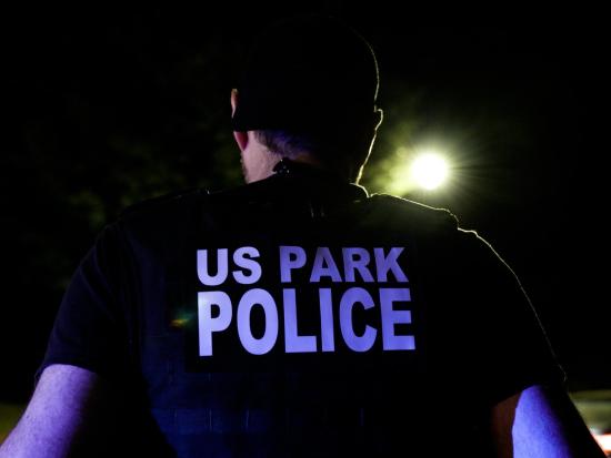 Back of US Park Police Ranger 