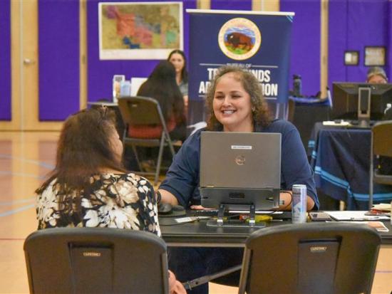 BIA employee helps person with probate claim