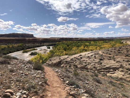 A view of the Bluff River Trail in Utah