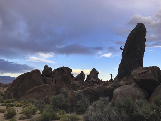 Rock climbers in BLM's Alabama Hills Climbing Area