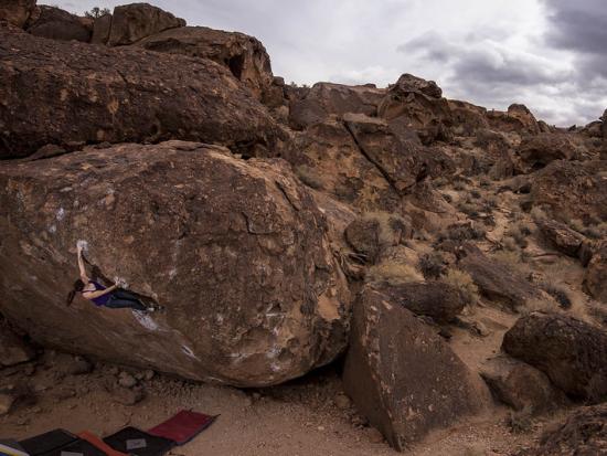 Rock climbing in California on BLM lands