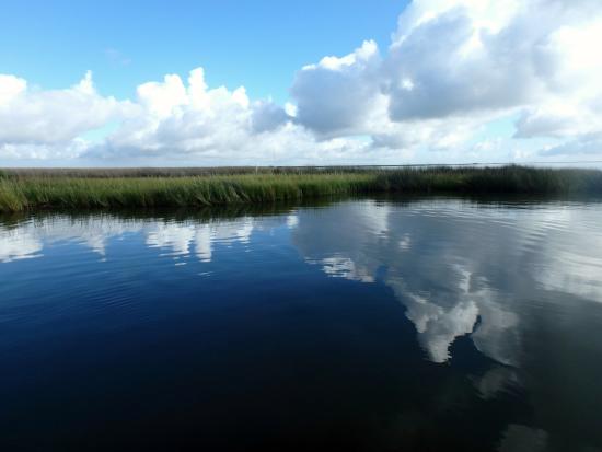 Clouds reflection on the water