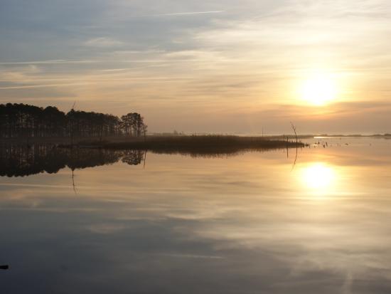 Sunset over Blackwater River from the wildlife drive.
