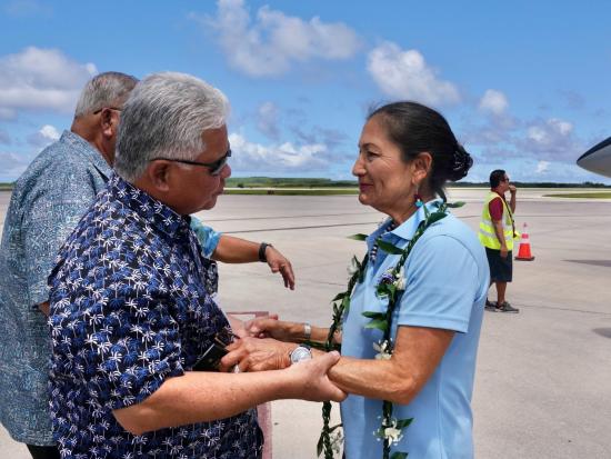 Secretary Haaland visits the Commonwealth of the Northern Mariana Islands.
