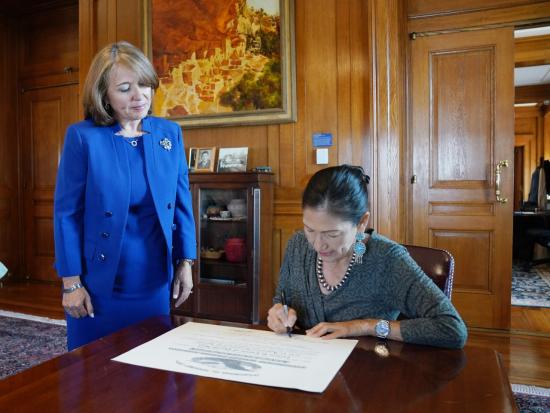 Carmen G. Cantor sworn in by Secretary Haaland