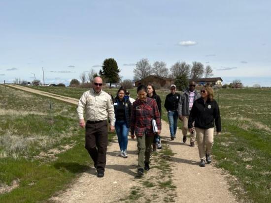 Secretary Haaland tours the Deer Flat National Wildlife Refuge