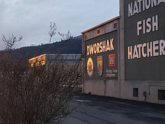 Dworshak National Fish Hatchery facility in Orofino, Idah