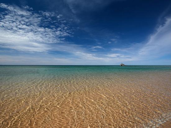 A view from the beach of the Sleeping Bear Dunes National Lakeshore