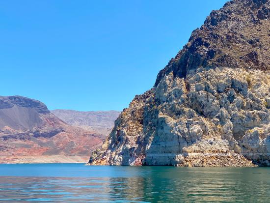 A view of the water in Lake Mead