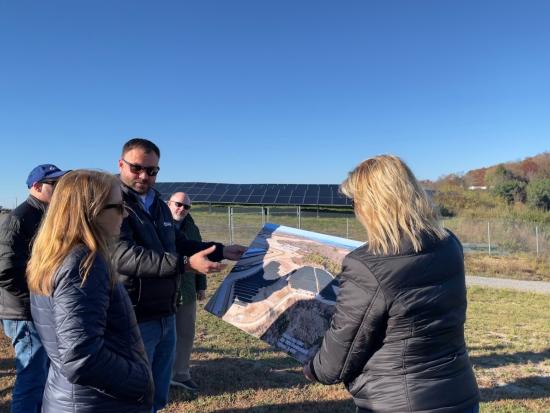 Acting Deputy Secretary Daniel-Davis visits an abandoned mine land reclamation project site in Virginia