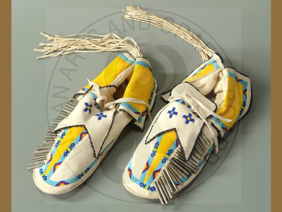Vanessa Paukeigope Jennings, Kiowa, Moccasin, ©1988 photo