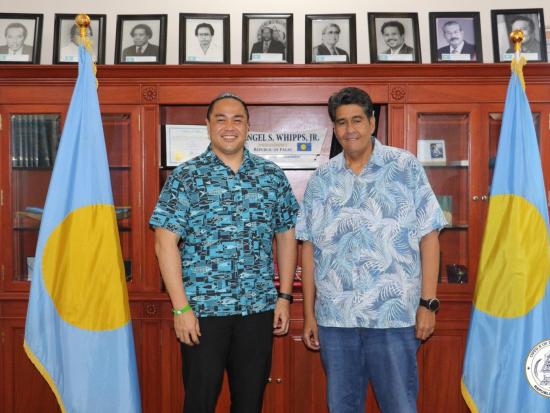 Department of the Interior’s Deputy Assistant Secretary for Insular and International Affairs, Keone Nakoa, traveled to Palau and Guam last week