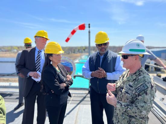 Secretary Haaland tours the National Oil Spill Response Research and Renewable Energy Test Facility