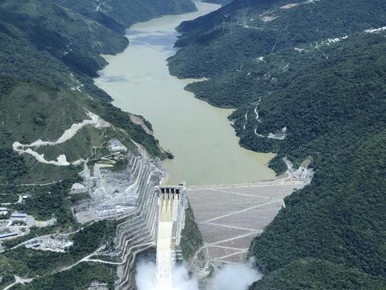 Photo from above the Hidroituango Dam