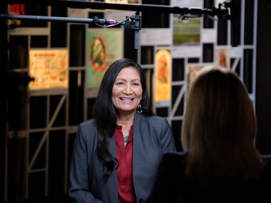 Secretary Haaland speaks with Norah O’Donnell for CBS Evening News.