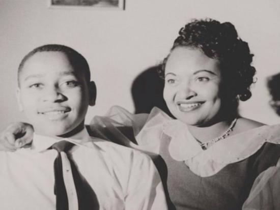 Emmet Till and his mother