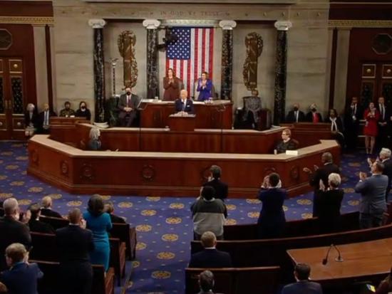 President Biden delivers the State of the Union Address inside the House Chamber