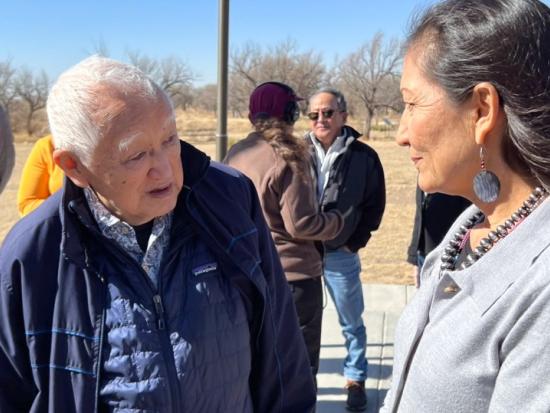 Secretary Haaland with WWII Japanese American internee