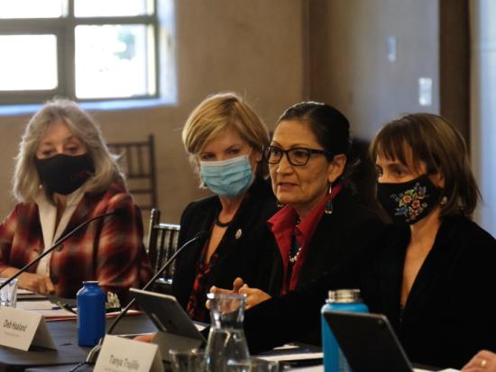 Secretary Haaland meets with members of the public