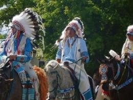 People riding on horses